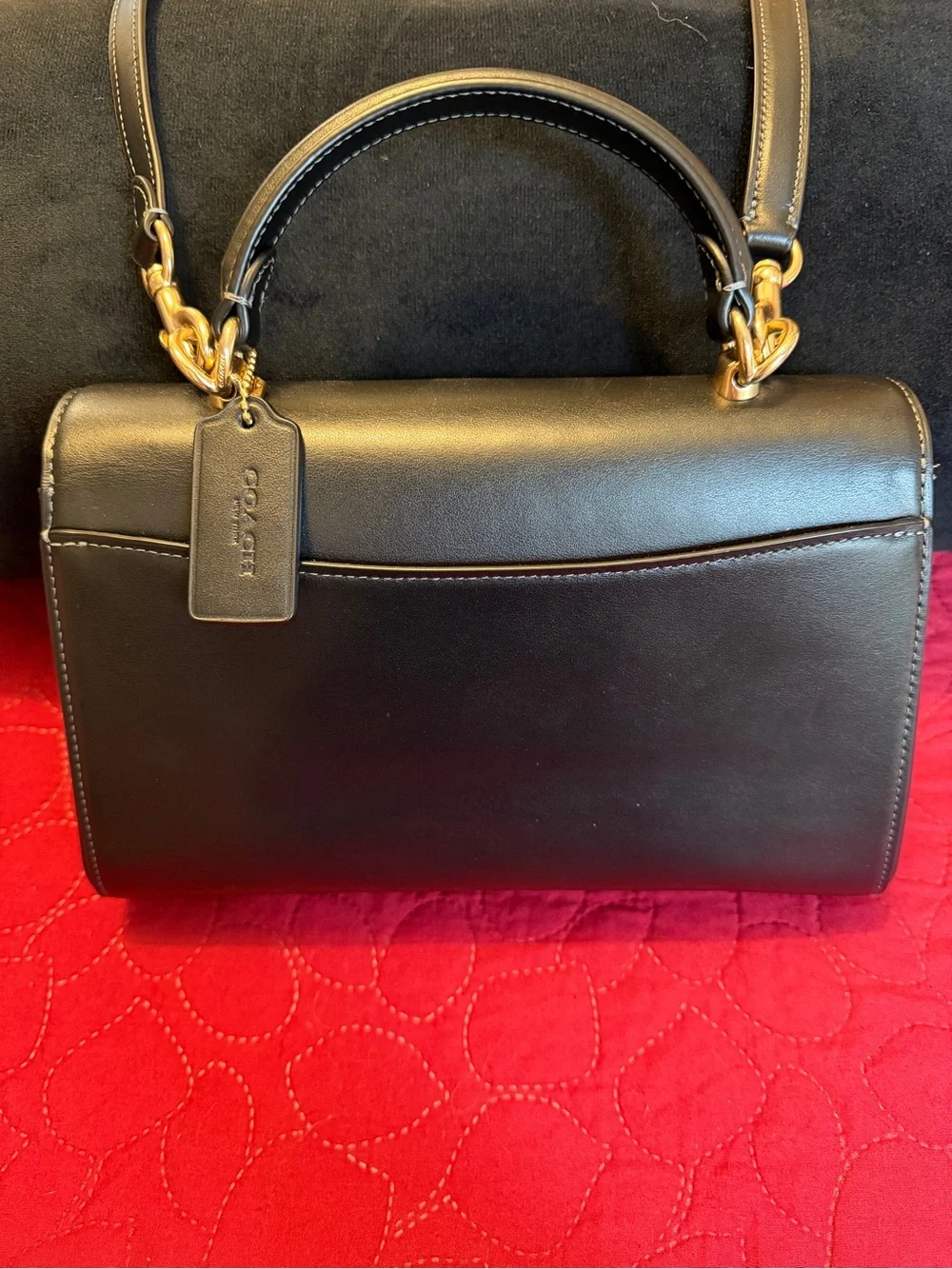 Coach structured satchel